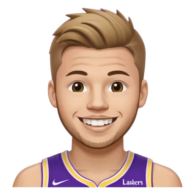 Luka Doncic LA Lakers shirt 77 sticker