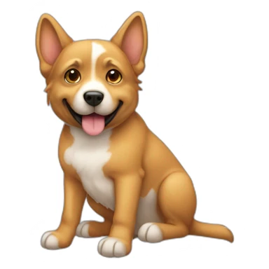 chien sur un chat sticker