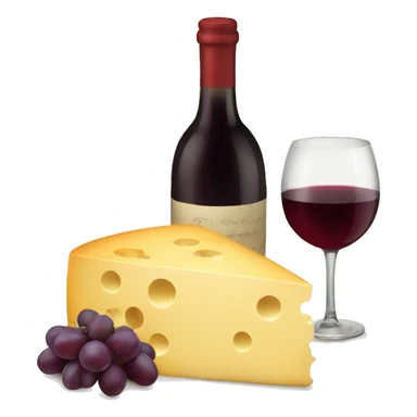 cheese and wine sticker