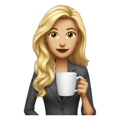 someone named courtney drinking coffee and being a boss sticker