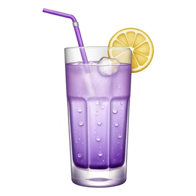 Cocktail light purple with high glass sticker