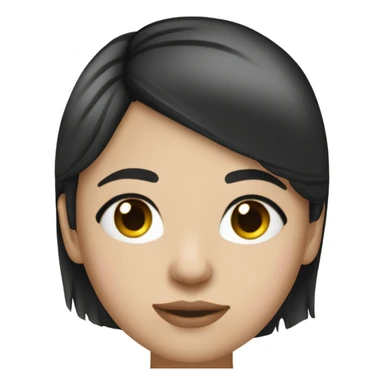 girl with long black hair wearing a gel facemask white top and fair skin eyes shut with lashes sticker