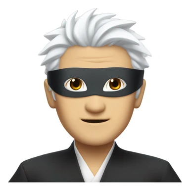 Satoru gojo with blindfold on sticker