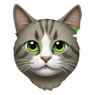 cat with weed sticker