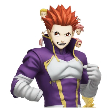 hisoka from hunter x hunter sticker