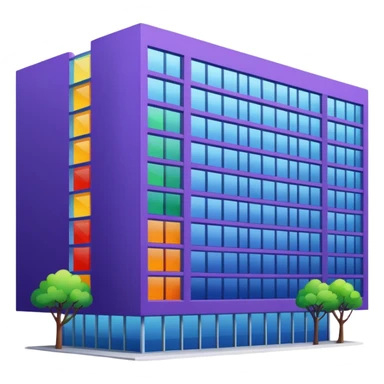 I want a 7 floors building with 7 colours. Starting with violet, indigo, blue, green, yellow, orange , red sticker