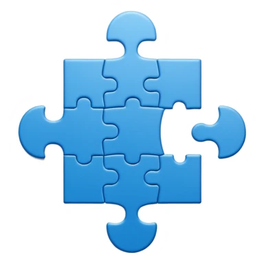 single jigsaw puzzle piece sticker