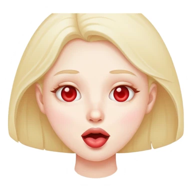 Heart eyes with drooling  sticker