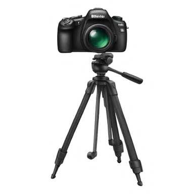camera on tripod sticker