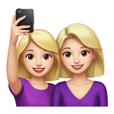 girls taking selfie in club sticker