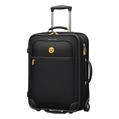 A soft-sided suitcase sticker