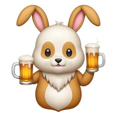 Labubu with alcohol  sticker