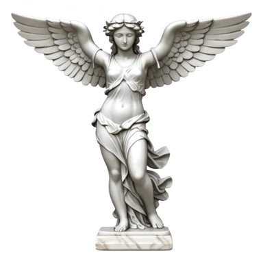 Winged Victory of Samothrace statue sticker