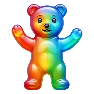 ghost legs gummy bear sticker