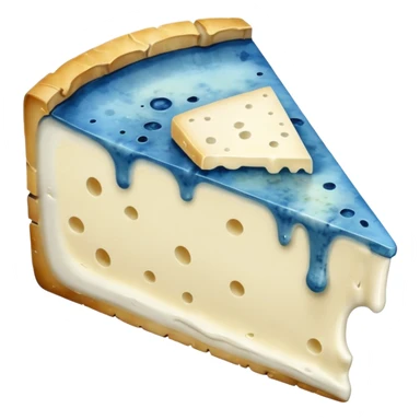 moldy brie cheese slice sticker