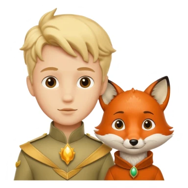 Pequeno Príncipe e a raposa sticker