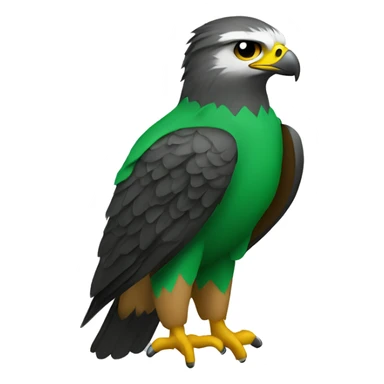falcon in a green shirt sticker