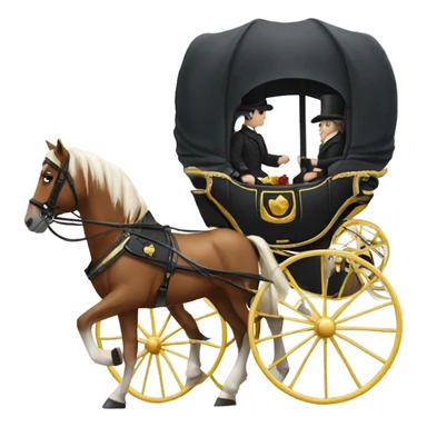 Horse and carriage  sticker