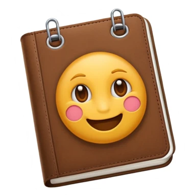 crie um emoji de uma agenda sticker