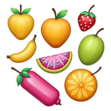 Candy-Coated Fruits sticker