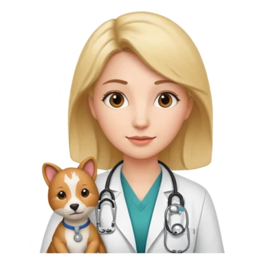 animal vet doctor woman sticker