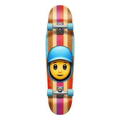 colorful skateboard vertical sticker