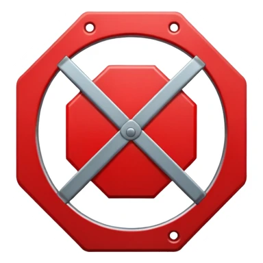 mac os metal mute no sound 🔇 stop sign sticker