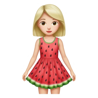 Kids in Fruit Clothes 
A girl in a watermelon dress with cute seed patterns.




































 sticker