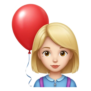 Bambina con il palloncino sticker