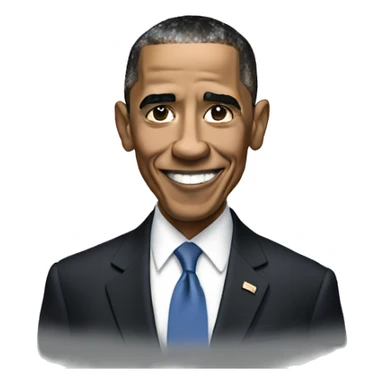 obama with a proud lok sticker