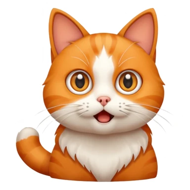 Un chat choqué sur réaction  sticker