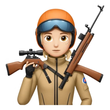 rifle biathlon sticker