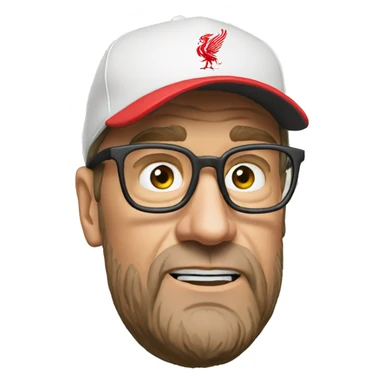 Klopp dizzy head sticker