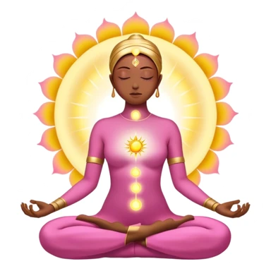Solar aura pink gold Spirituality sticker
