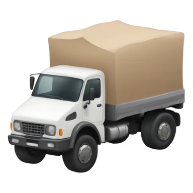 Truck with human legs sticker