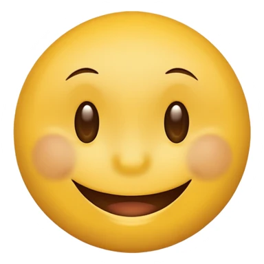 A smiley with half yellow and half brown face smiling sticker