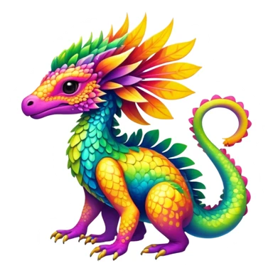 Colorful Exotic Pokémon-Animal-Digimon-Monster-Beast-Fakémon-hybrid-creature (full body) sticker