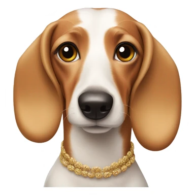 Fancy wiener dog sticker