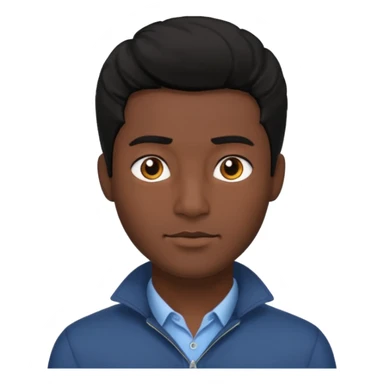 coily hair mens image sticker