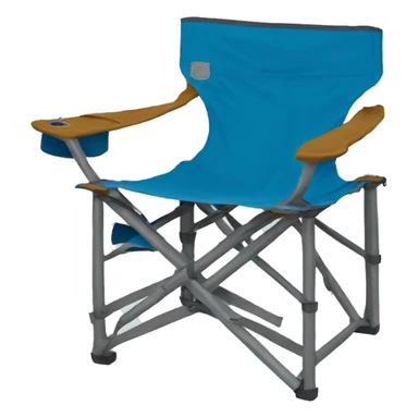 Blue camping chair sticker