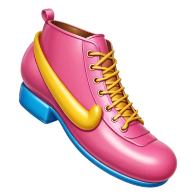 Jeff Koons style spam meat shoe balloon sculpture  sticker
