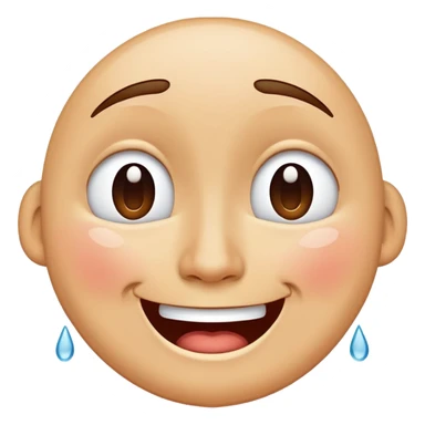 face with tears of joy, happy crying face sticker
