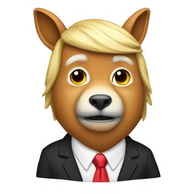 Donald Trump wearing Animal Costume  sticker