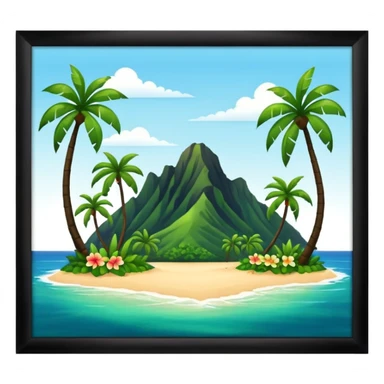 hawaiian island sticker