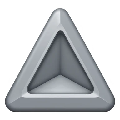 gray triangle parallel to the left, 60 degrees inclined, plain sticker