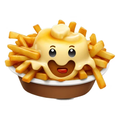 Poutine qui mange une poutine sticker