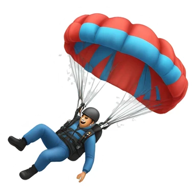 A man Parachuting  sticker