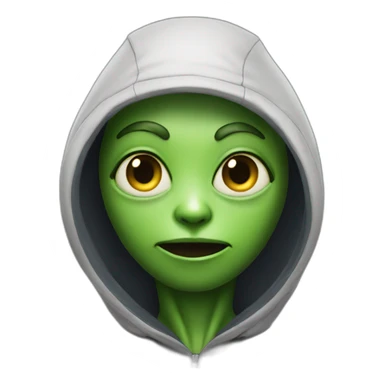 alien pretending to be a human sticker