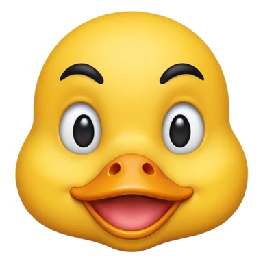 emoji face making duck lips (ios emoji style) sticker