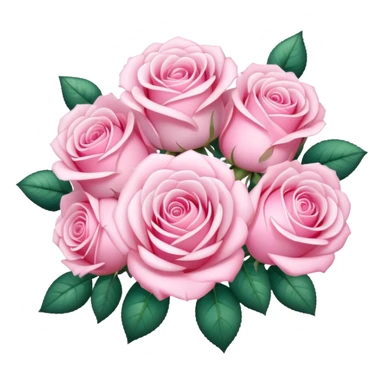 A sparkly shiny beautiful cute pretty aesthetic pastel pink rose bouquet sticker